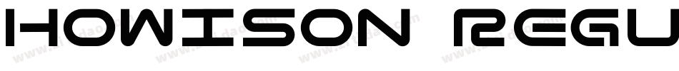 HOWISON Regular字体转换